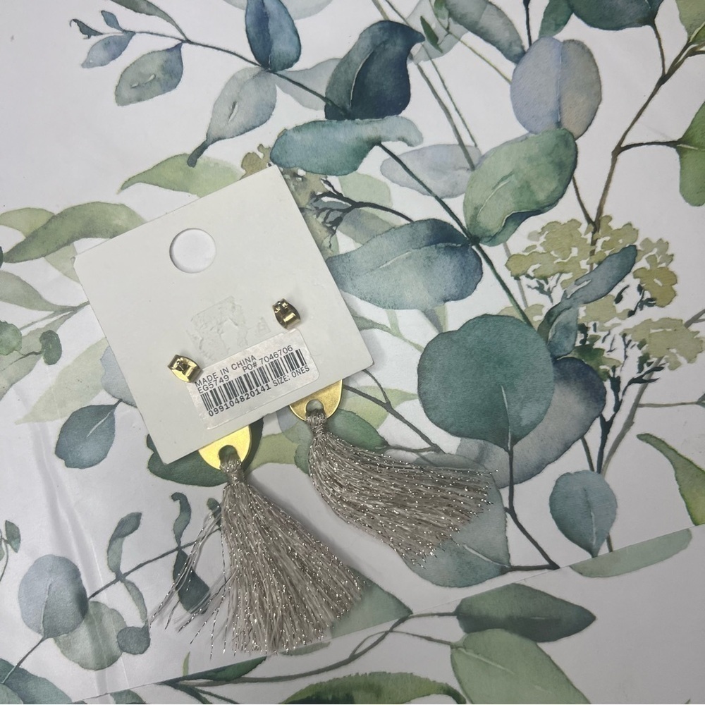 Madewell Gold Plated Sterling Silver Tassel Earrings - Picture 3 of 3